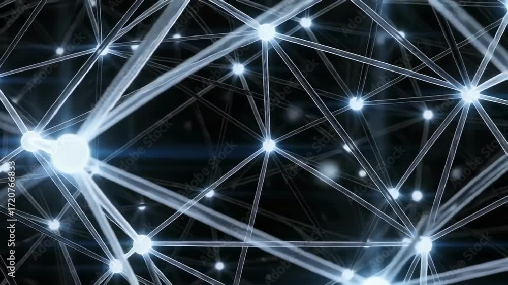 Poster abstract network connection structure digital technology background visualization concept