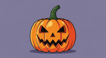 Halloween pumpkin vector illustration spooky jack o lantern design for october autumn holiday season and party
