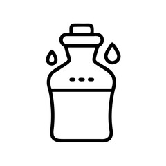 Cooking Oil Bottle Container Icon For Web And Graphic Design