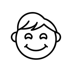 Emotion Happy Smile Reaction Icon For Web And Graphic Design
