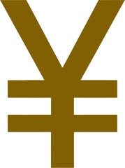 Obraz premium Minimalist Geometric Yen Symbol Graphic Illustration for Finance Concepts
