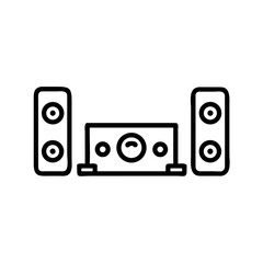 Home Theater Speaker System Icon For Web And Graphic Design