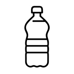 Mineral Water Plastic Bottle Icon For Web And Graphic Design