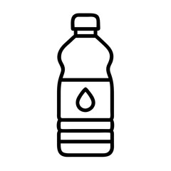 Mineral Water Plastic Bottle Icon For Web And Graphic Design