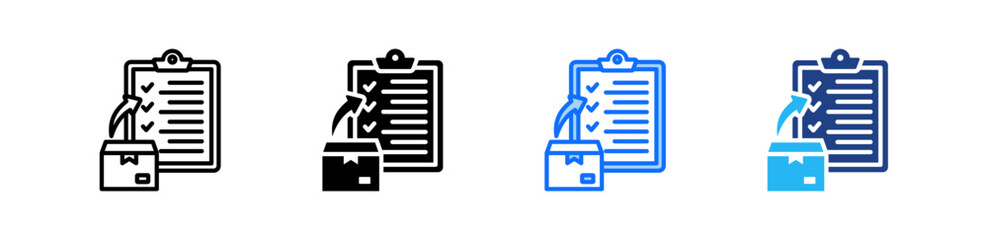 Asset Registry Icon Set Multiple Style Collection