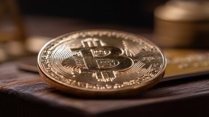 Bitcoin cryptocurrency investment trends financial markets digital currency economic climate close-up view growth potential