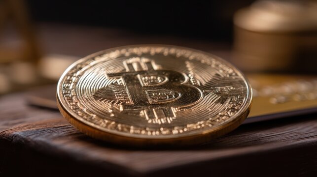 Bitcoin cryptocurrency investment trends financial markets digital currency economic climate close-up view growth potential