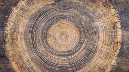 Fototapeta premium Wood cross-section, concentric rings