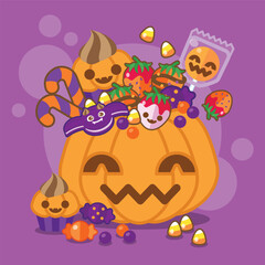 Halloween candy basket