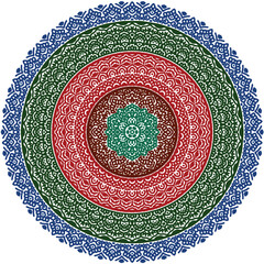 Signs and symbols. Circle pattern lotus or flower mandala art design. colorful, vintage, tradition, classic, dco, cycle, islamic, arabic, embroidery, bandana, Indian motifs, traditional, Turkish .