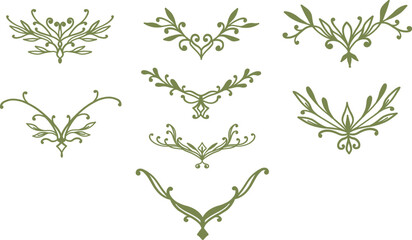 Vintage Floral Divider and Corner Decoration