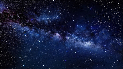 Naklejka premium Immerse in the Breathtaking Cosmic Starry Sky: A Visual Journey Through Glimmering Galaxies, Twinkling Stars, and Celestial Wonders for Wall Art, Digital Backdrops, Desktop Wallpapers, and Creative Pr