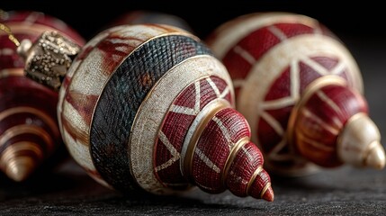 Elegant decorative handcrafted christmas ornament, luxury festive background