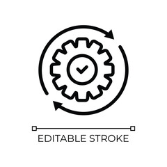 Time management icon refresh single icon vector illustration graphic design