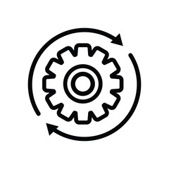 Arrow, refresh, update icon. Vector illustration, flat design.