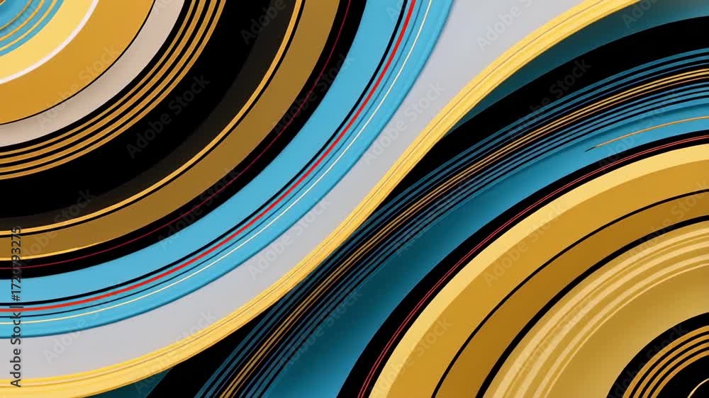 Aufkleber abstract background animation with colorful lines motion graphics video for design