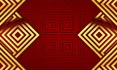 Luxury modern abstract aesthetic background with golden diamond geometric pattern design