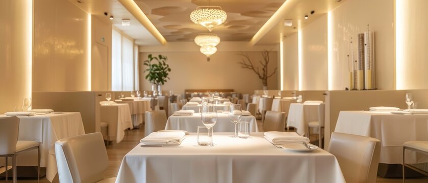 Elegant restaurant interior design
