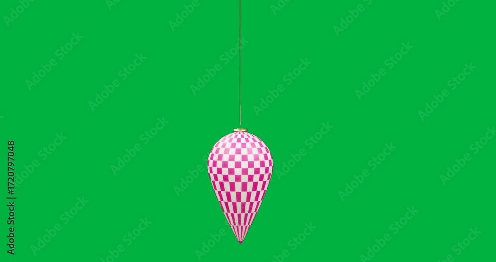 Poster graphic designers adding cone-shaped checkerboard ornament in design file, with clear background
