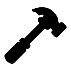 hammer glyph icon