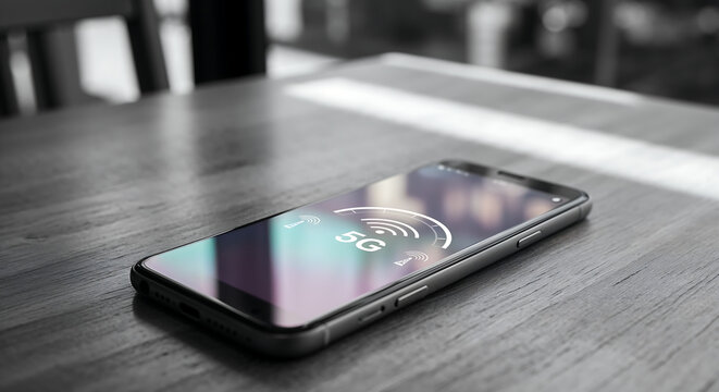 5G Mobile Network Technology with Smartphone in Data Center Server Room