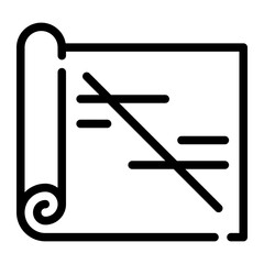 blueprint line icon