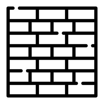 bricks line icon