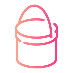 bucket gradient icon