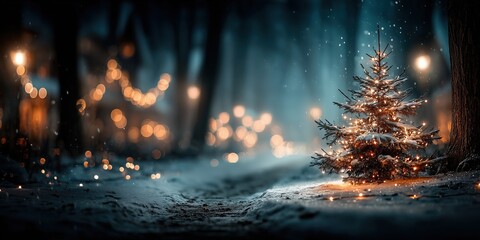 Close-up of a miniature Christmas tree on Christmas Day.