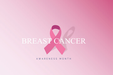 Breast Cancer Awareness Month October. Concept design for Post Banner Poster Background