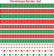 Stylish Christmas Border Vector Bundle for Holiday Cards, Seasonal Invitations, Posters, and Festive Design Projects