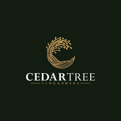 Cedar Tree luxury logo design ideas