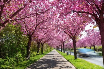 A dreamy walk beneath the cherry blossom trees, where every step feels like spring&rsquo;s embrace.