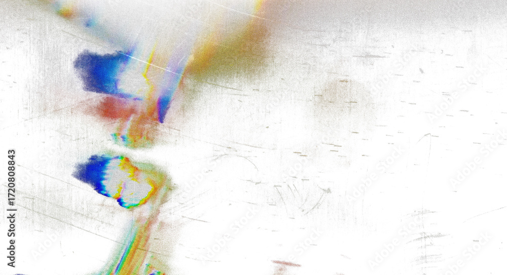 Poster light leak overlay effect with scratch dust and light leaks