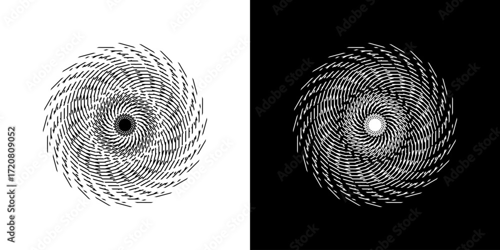 Poster abstract background with abstract line pattern in circles. spiral art design as a logo or icon. a bl