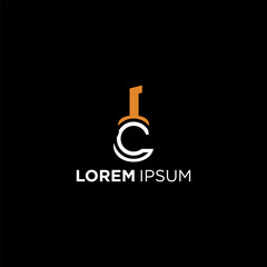 C Guitar modern logo design ideas