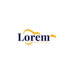wordmark Guitar modern logo design ideas