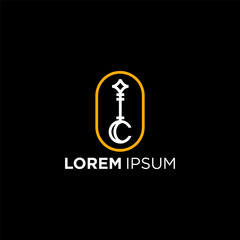 Luxury C and Key House logo modern design ideas