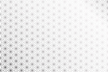 Asanoha Hemp Pattern Silver — Vector Transparent Background