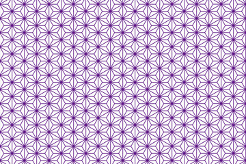 Asanoha Hemp Pattern Purple — Vector Transparent Background