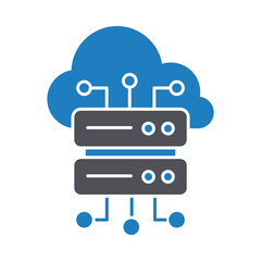 cloud hosting Vector Icon which can easily modify or edit