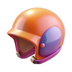 Obraz premium Plastic helmet glossy 3D model