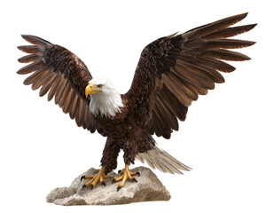 Fototapeta premium Majestic Eagle Landing – Wildlife Power Moment