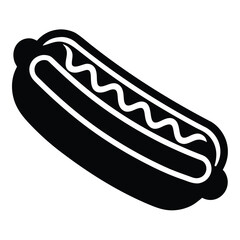 hot dog vector icon