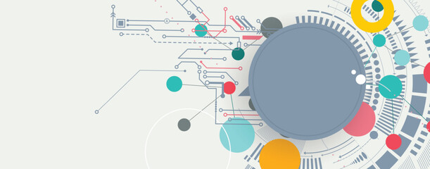 Abstract technology or business background for science presentation