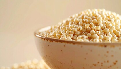 Enjoy healthy sorghum grains in a bowl, a delicious and nutritious addition to your balanced diet today