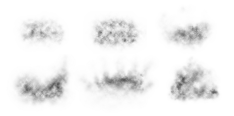 Soft grey smoke wisps swirling in an abstract pattern