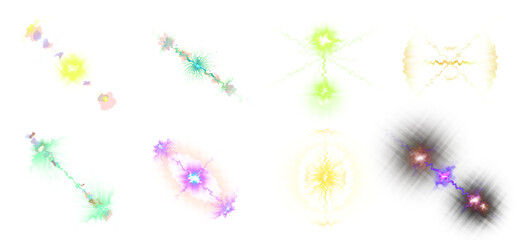 Fototapeta premium Colorful abstract energy patterns with glowing effects and vibrant hues