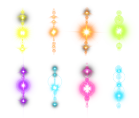 Colorful glowing orbs creating a mesmerizing vibrant display