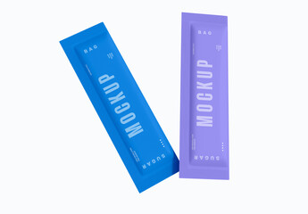 Two Sugar Bag Packaging Mockup